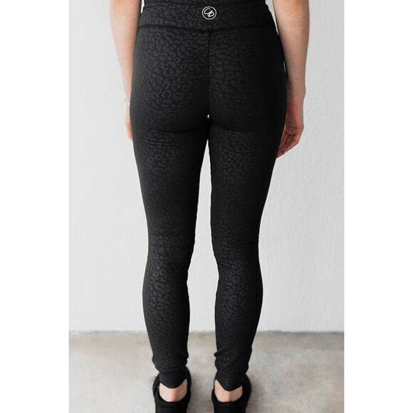 Celestial Bodiez NWT Power Joggers in Black Panther Leopard Print Size Small - Picture 5 of 10